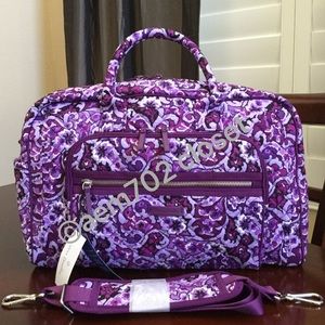 NWT VERA BRADLEY COMPACT WEEKENDER TRAVEL …